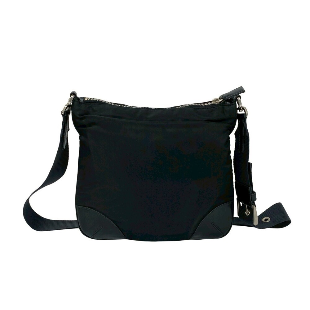 PRADA Black Leather Shoulder Bag - Picture 3 of 10